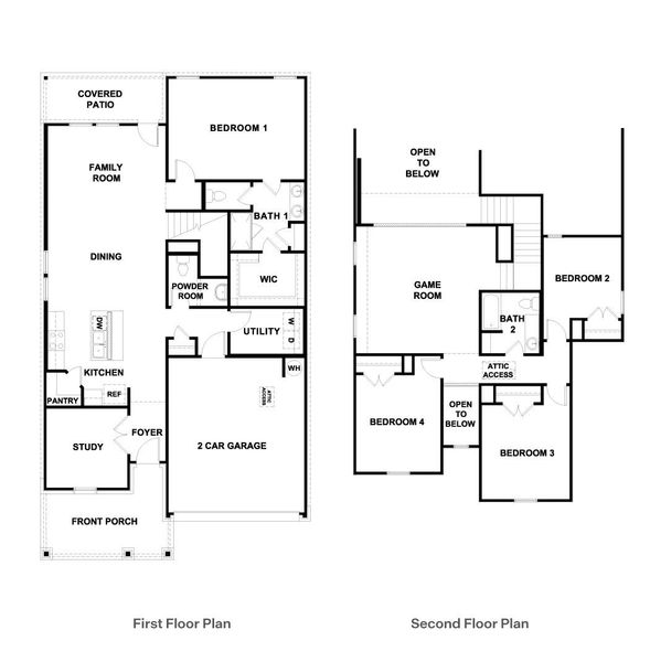 2D floor plan layout of this home in Rosenbusch Ranch, Leander, TX (Image 3). 2D floor plan layout of this home in Rosenbusch Ranch, Leander, TX (Image 3).