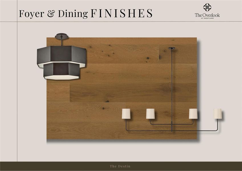 Sample of building materials used in homes in The Overlook at Westlake, Austin (Image 12).
