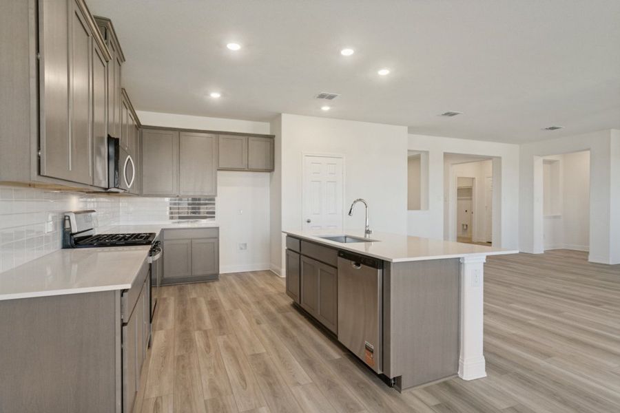 Furnished interior view inside a new home in The Preserve Estates, Justin (Image 10).
