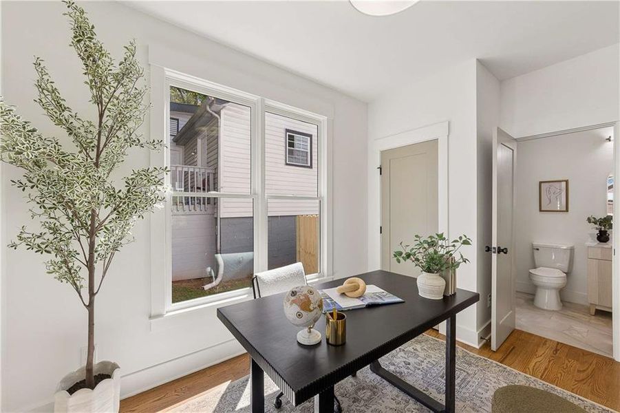 Furnished interior view inside a new home in , Atlanta (Image 47). Furnished interior view inside a new home in , Atlanta (Image 47).