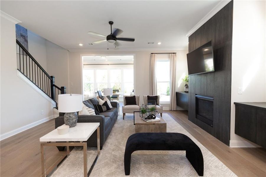 Furnished interior view inside a new home in Aberdeen, Hoschton (Image 7).