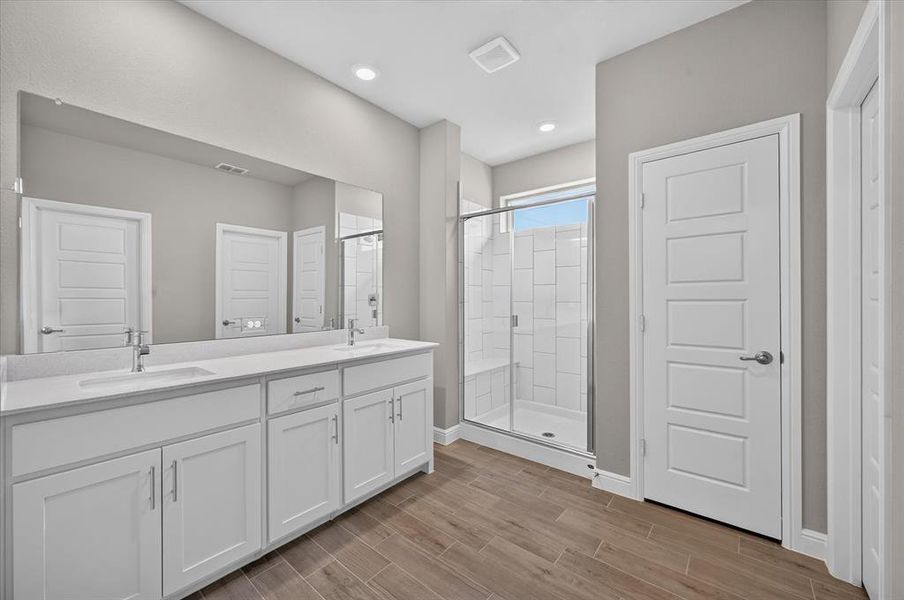 Furnished interior view inside a new home in , Justin (Image 10).