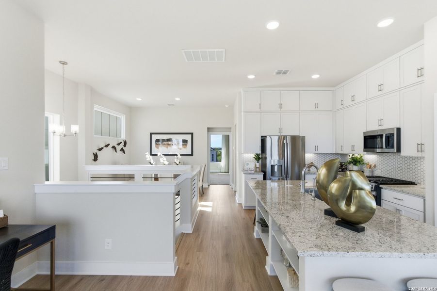 Furnished interior view inside a new home in Rose Hill, San Antonio (Image 6).