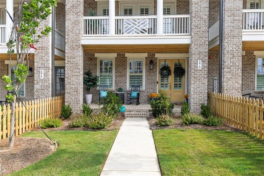 Exterior details and patio area of a home in , Woodstock (Image 28).