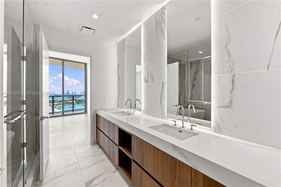 Furnished interior view inside a new home in , Miami (Image 6).