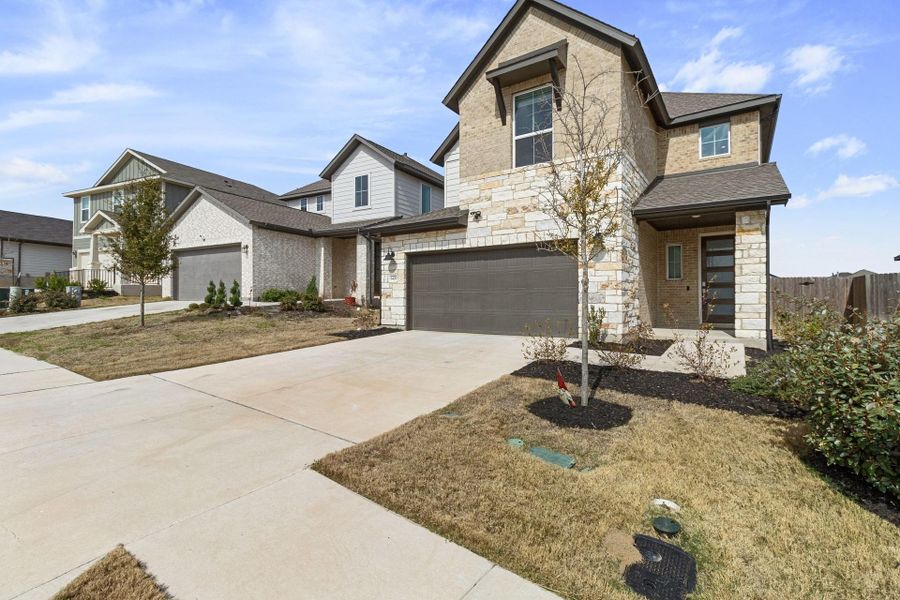 Home and attached garage