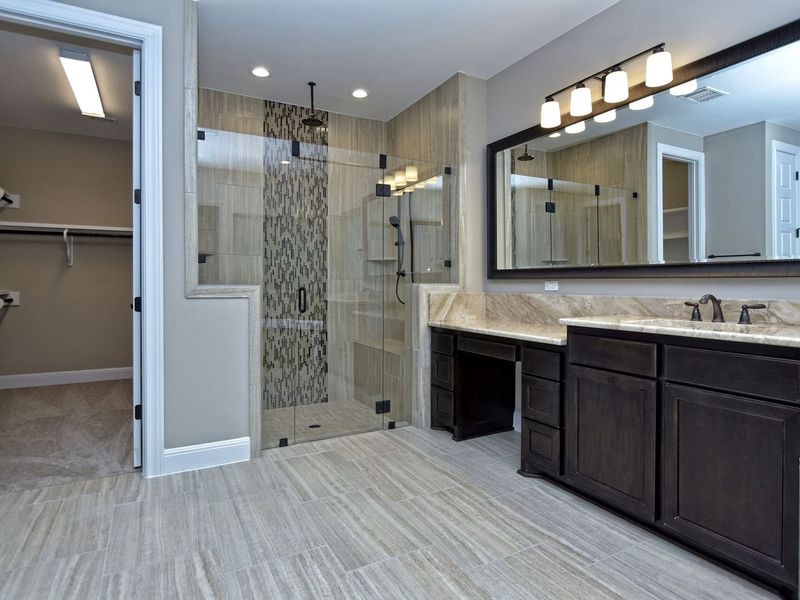 Representative furnished interior of a home built from the Madera II by Giddens Homes in Scofield Farms Estates, Georgetown (Image 254).