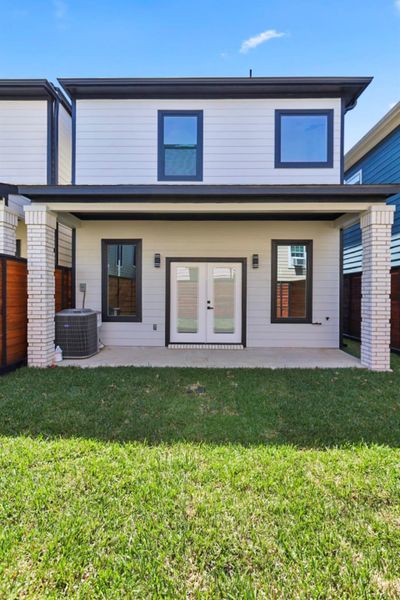 Exterior details and patio area of a home in , Houston (Image 4). Exterior details and patio area of a home in , Houston (Image 4).