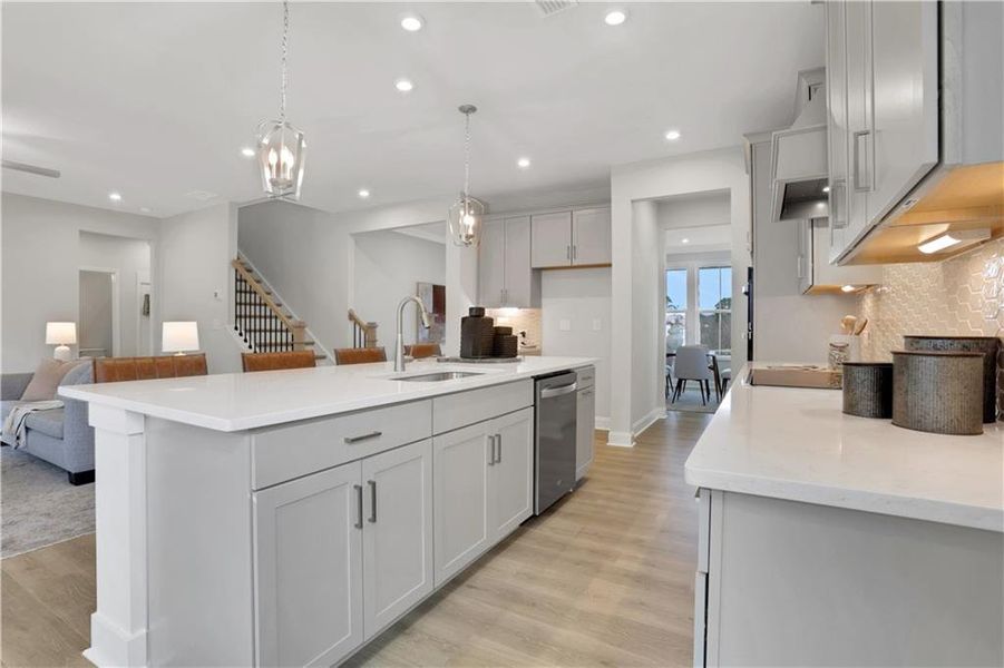 Furnished interior view inside a new home in Hopewell Reserve, Cumming (Image 36).