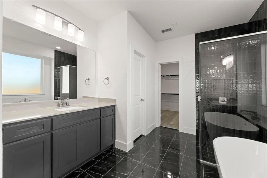 Furnished interior view inside a new home in Edgewood Creek, Celina (Image 15).