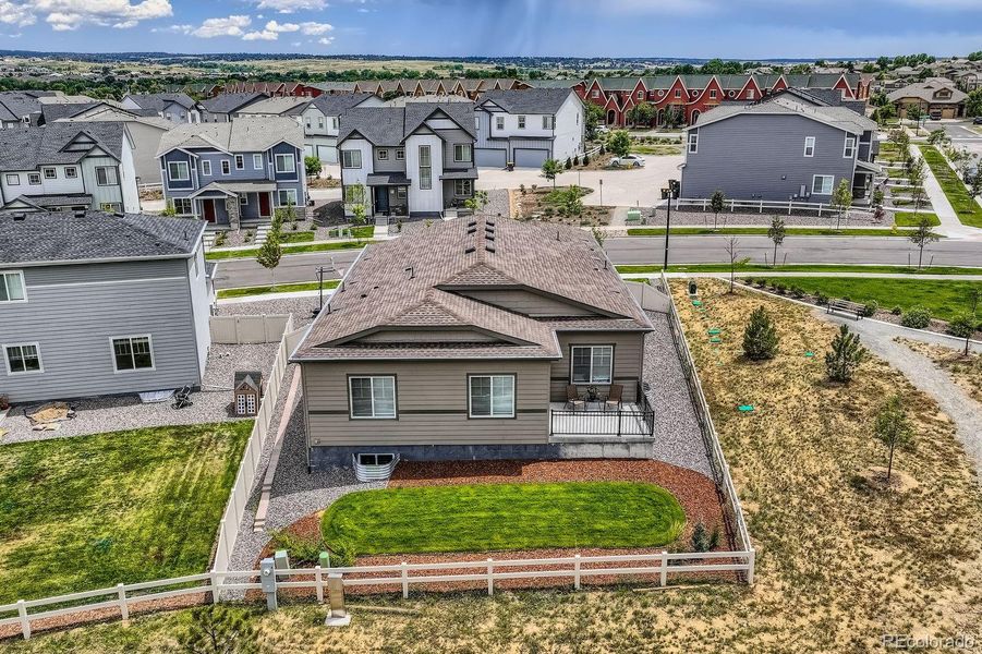 Fresh landscaping with sprinkler system. Fresh landscaping with sprinkler system.