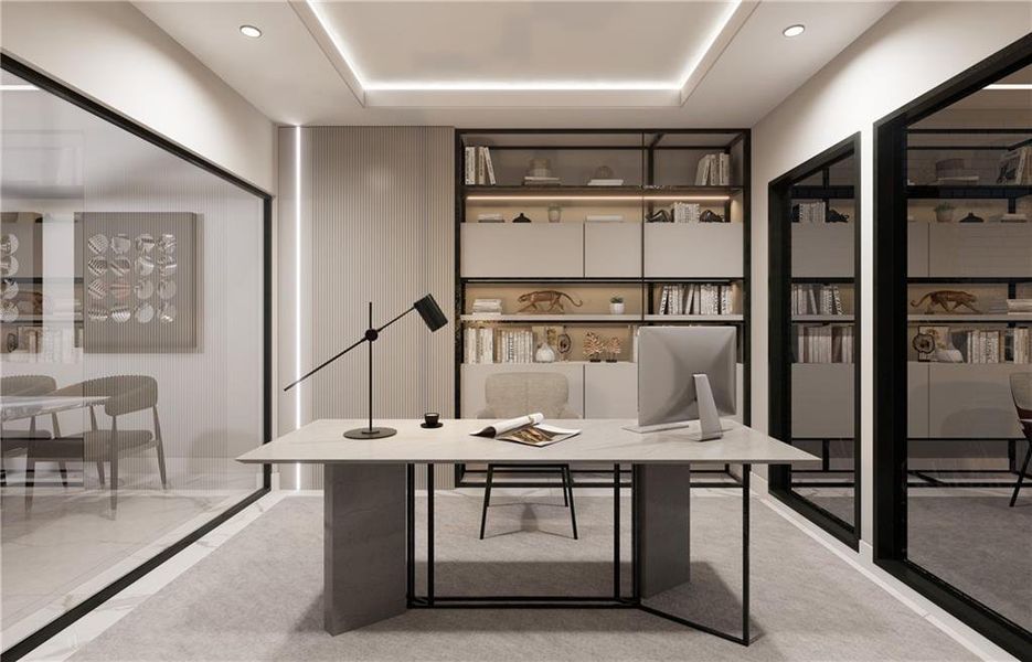 Furnished interior view inside a new home in , Atlanta (Image 11).