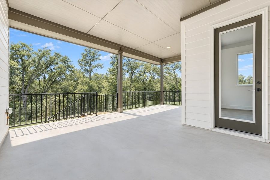 Exterior details and patio area of a home in Silverleaf, Cedar Creek (Image 3). Exterior details and patio area of a home in Silverleaf, Cedar Creek (Image 3).