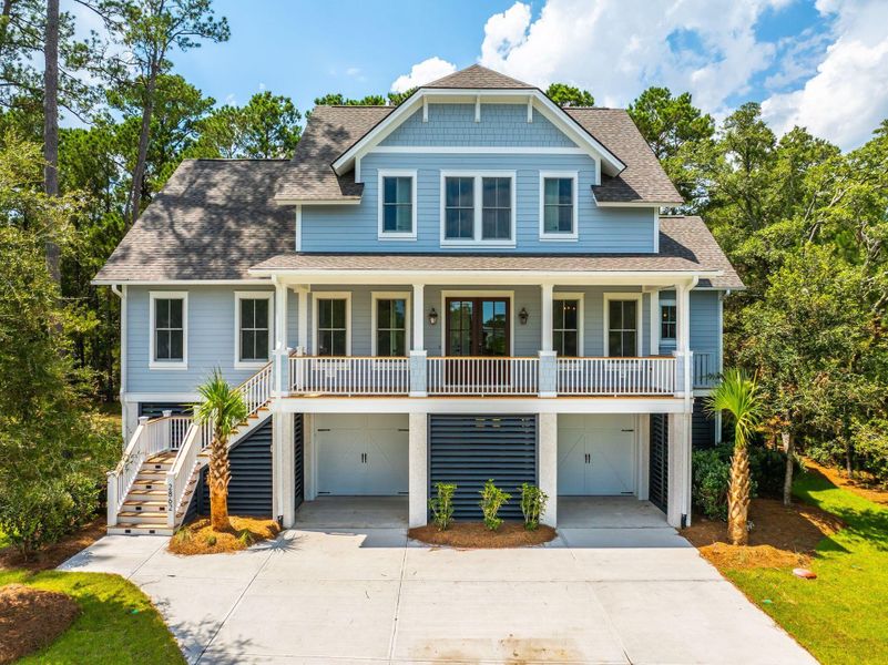 Front exterior of a new home in , Johns Island, SC, highlighting curb appeal (Image 36). Front exterior of a new home in , Johns Island, SC, highlighting curb appeal (Image 36).