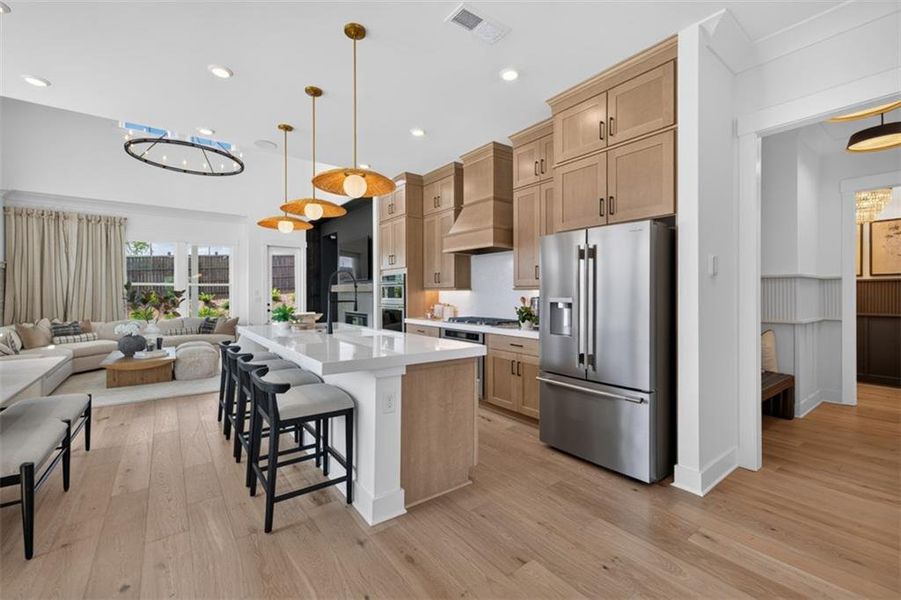 Furnished interior view inside a new home in Villages at Sharon Springs, Cumming (Image 6).
