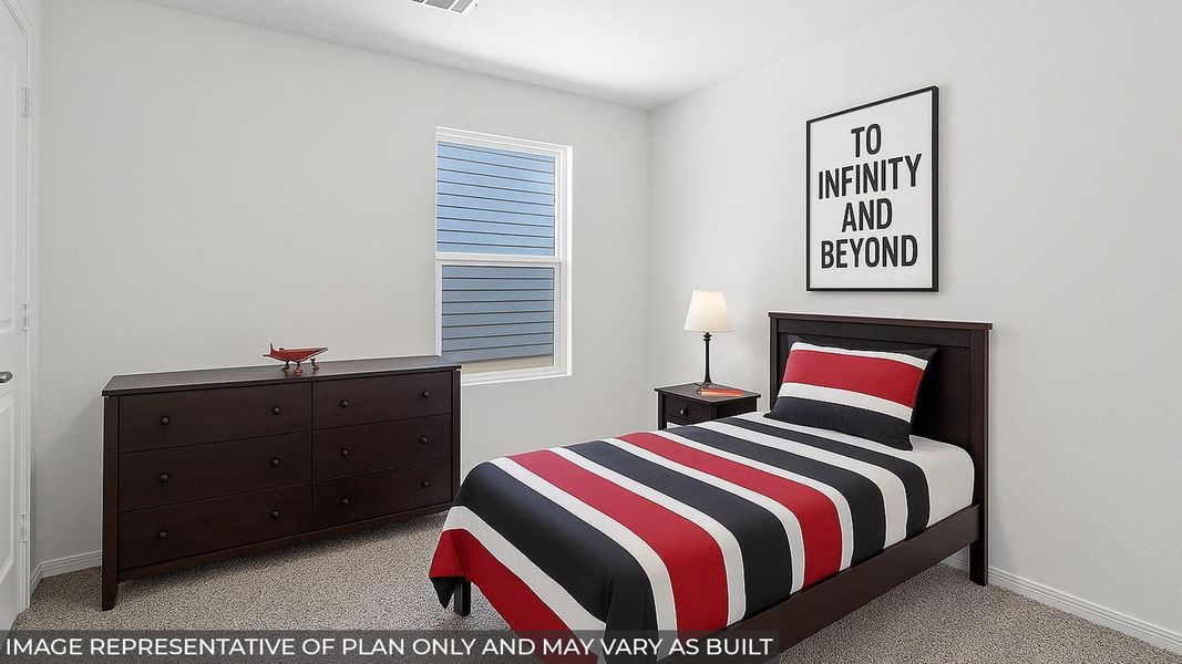 Furnished interior view inside a new home in Castles Edge, Willis (Image 6).