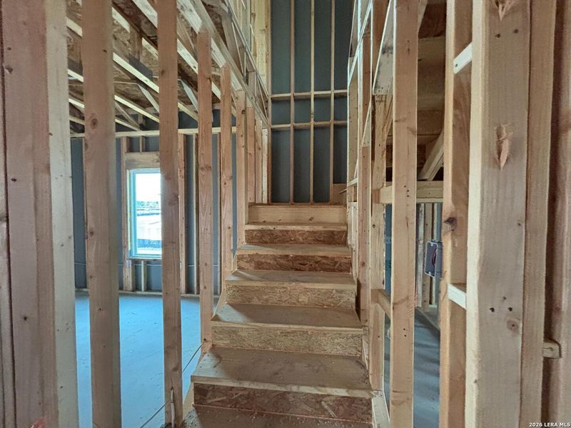 In-progress construction of a new home in , Schertz, TX (Image 35).