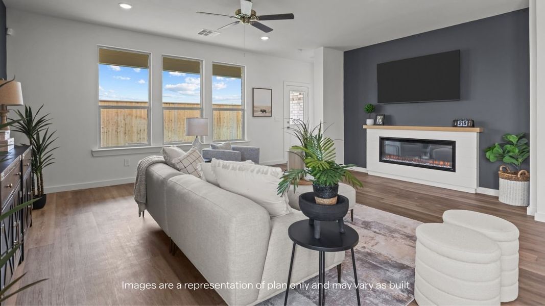 Furnished interior view inside a new home in Westmont, Lubbock (Image 14).