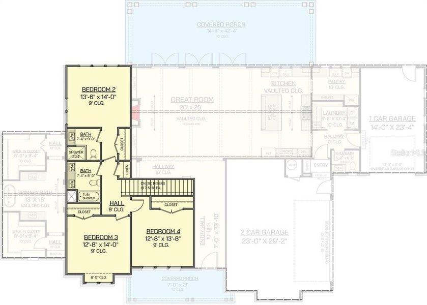 2D floor plan layout of this home in , Tampa, FL (Image 22).