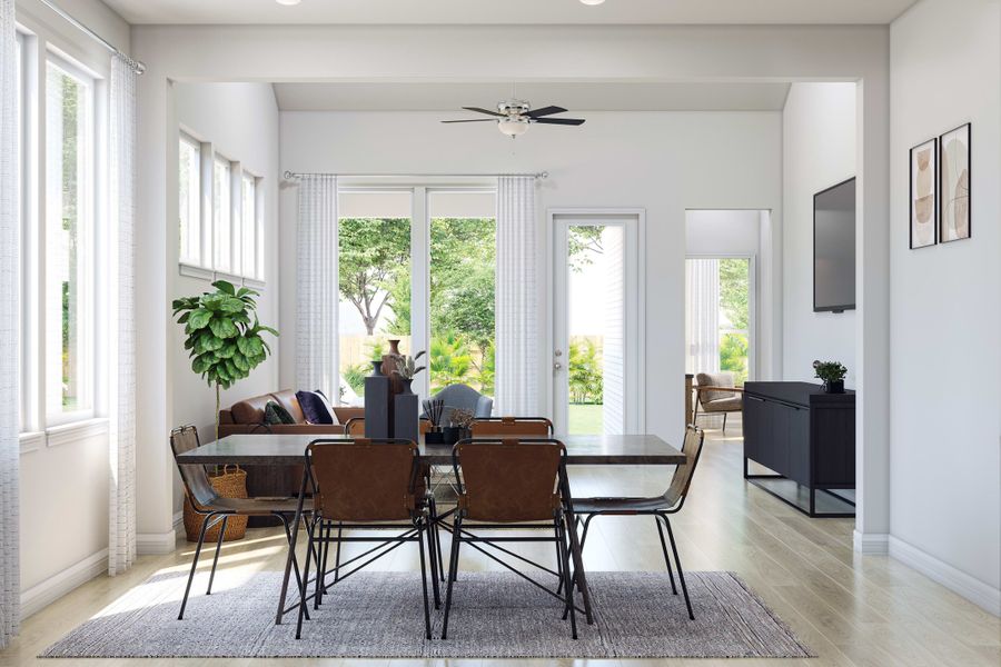 Furnished interior view inside a new home in Trillium, Richmond (Image 5). Furnished interior view inside a new home in Trillium, Richmond (Image 5).