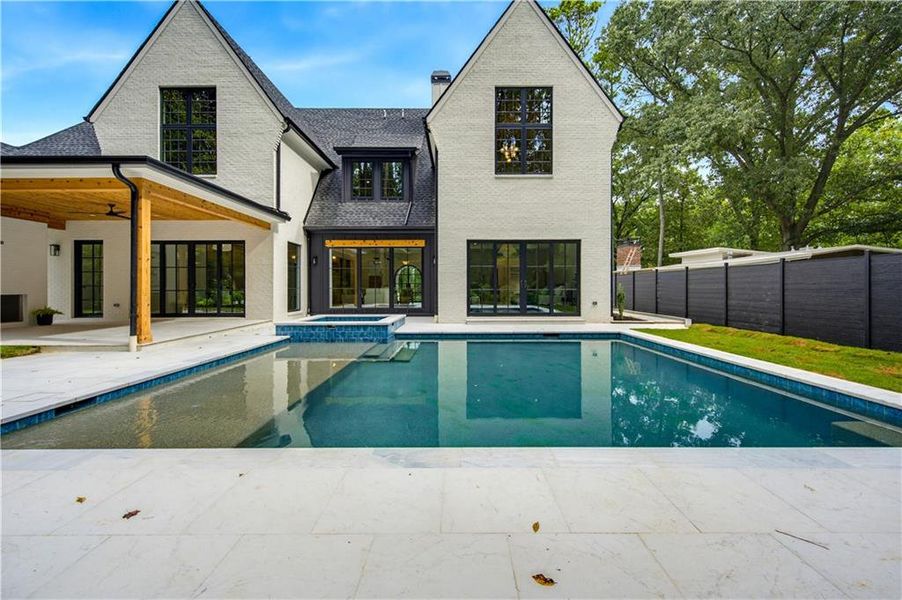 Exterior details and patio area of a home in , Atlanta (Image 45).
