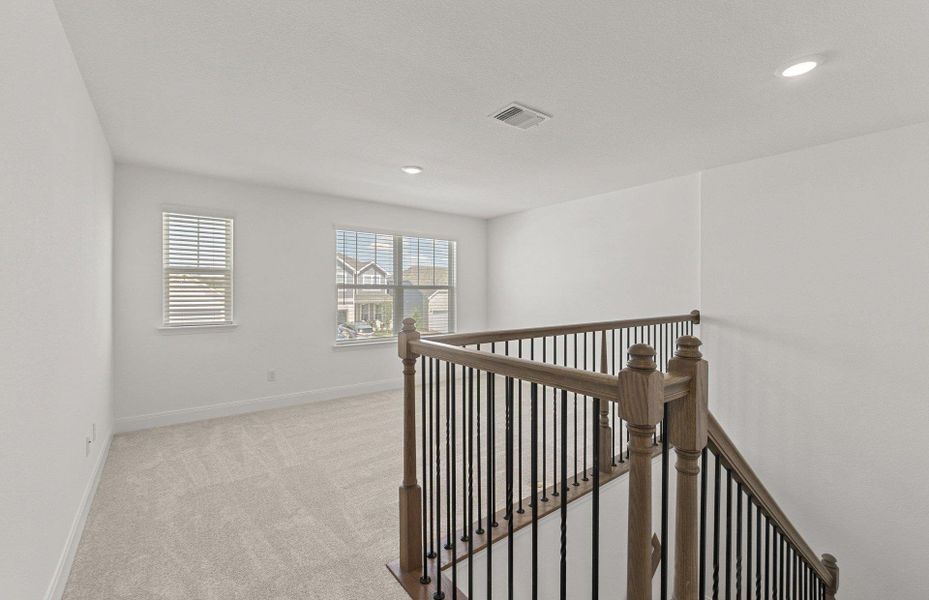 Spacious, unfurnished interior of a new home in Patterson Ranch, Georgetown (Image 27). Spacious, unfurnished interior of a new home in Patterson Ranch, Georgetown (Image 27).