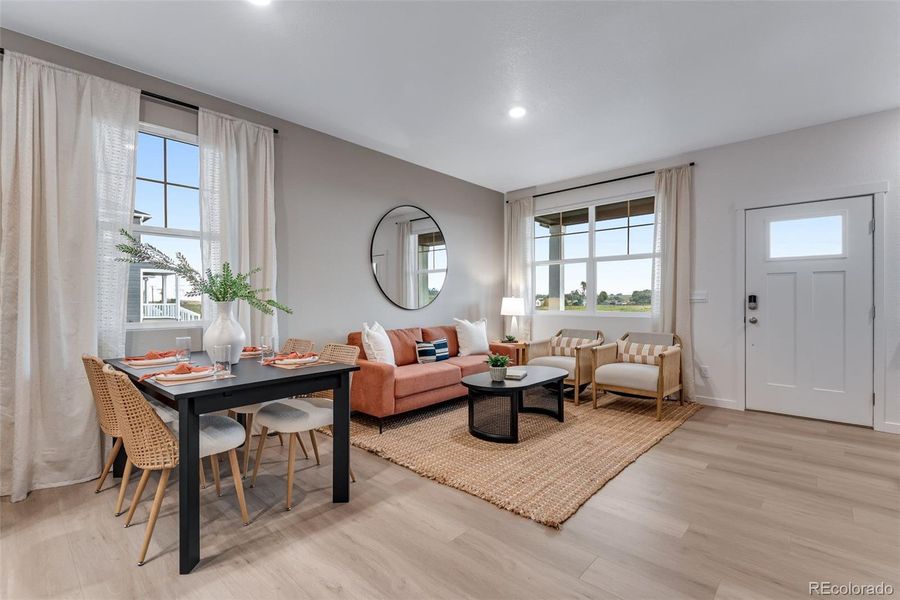Furnished interior view inside a new home in Vista Meadows, Fort Lupton (Image 23).