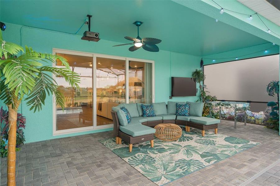 Exterior details and patio area of a home in Windsor Cay Resort, Clermont (Image 19).