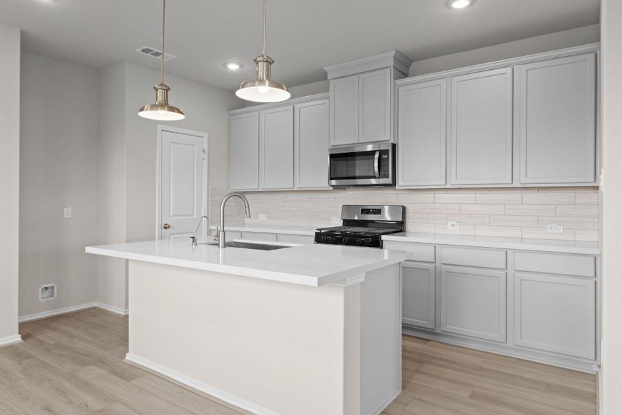 Furnished interior view inside a new home in Bridgeland 40', Cypress (Image 12). Furnished interior view inside a new home in Bridgeland 40', Cypress (Image 12).