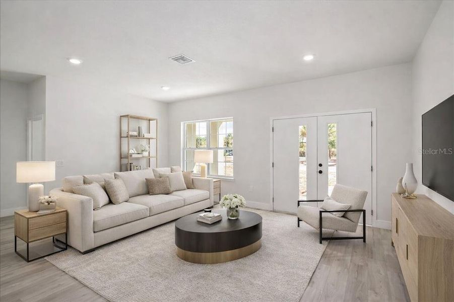 Furnished interior view inside a new home in , Citrus Springs (Image 38).