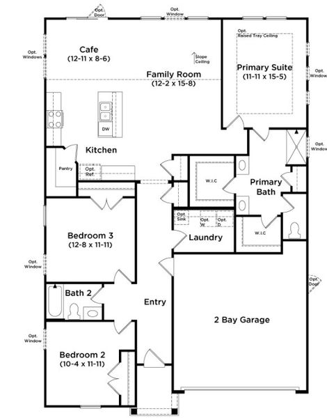 2D floor plan layout for the Avondale by DRB Homes in Chestnut Farms, Longs, SC (Image 5). 2D floor plan layout for the Avondale by DRB Homes in Chestnut Farms, Longs, SC (Image 5).