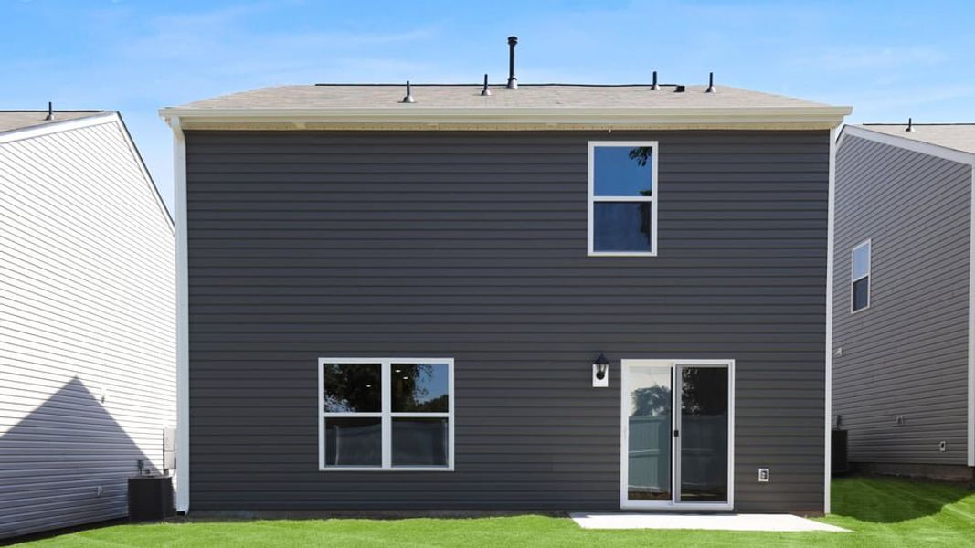 Exterior details and patio area of a home in Cedar Gap, Fountain Inn (Image 3). Exterior details and patio area of a home in Cedar Gap, Fountain Inn (Image 3).