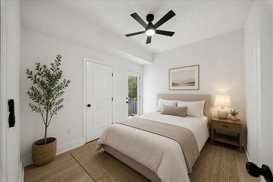 Furnished interior view inside a new home in , Atlanta (Image 13).