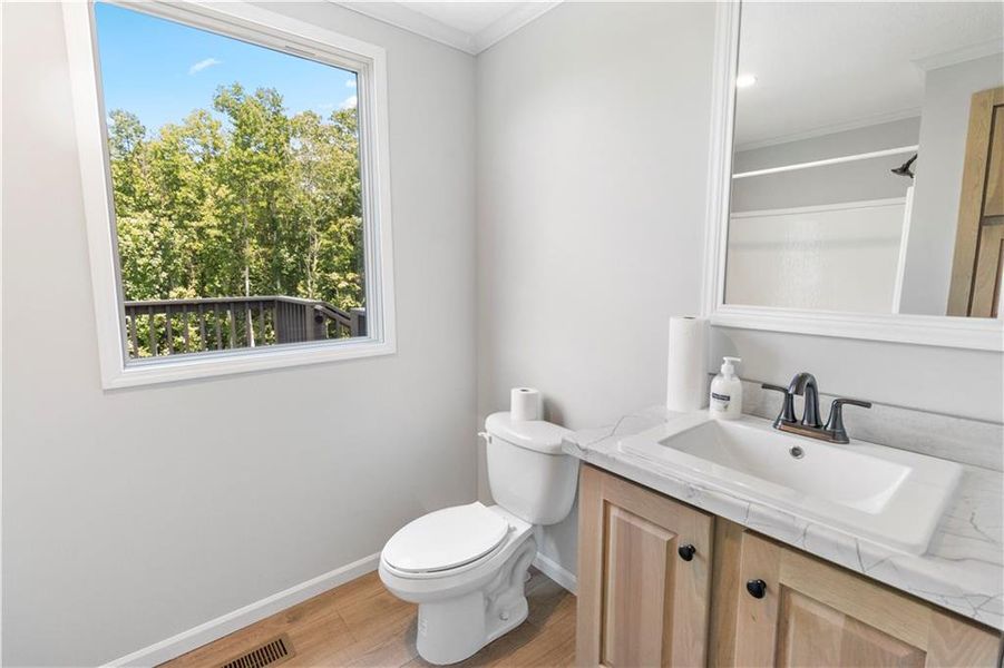 Furnished interior view inside a new home in , Clarkesville (Image 5).