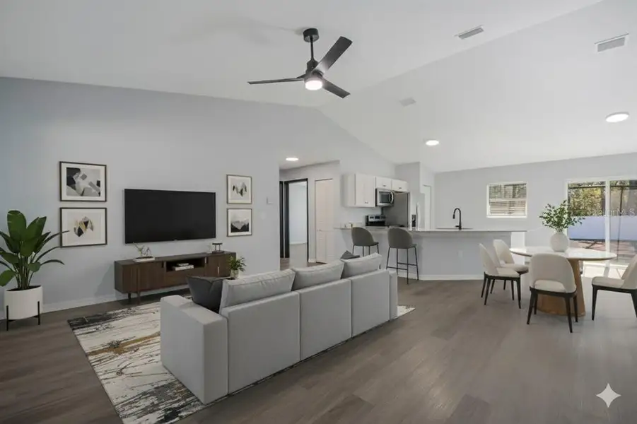 Furnished interior view inside a new home in , Dunnellon (Image 5).