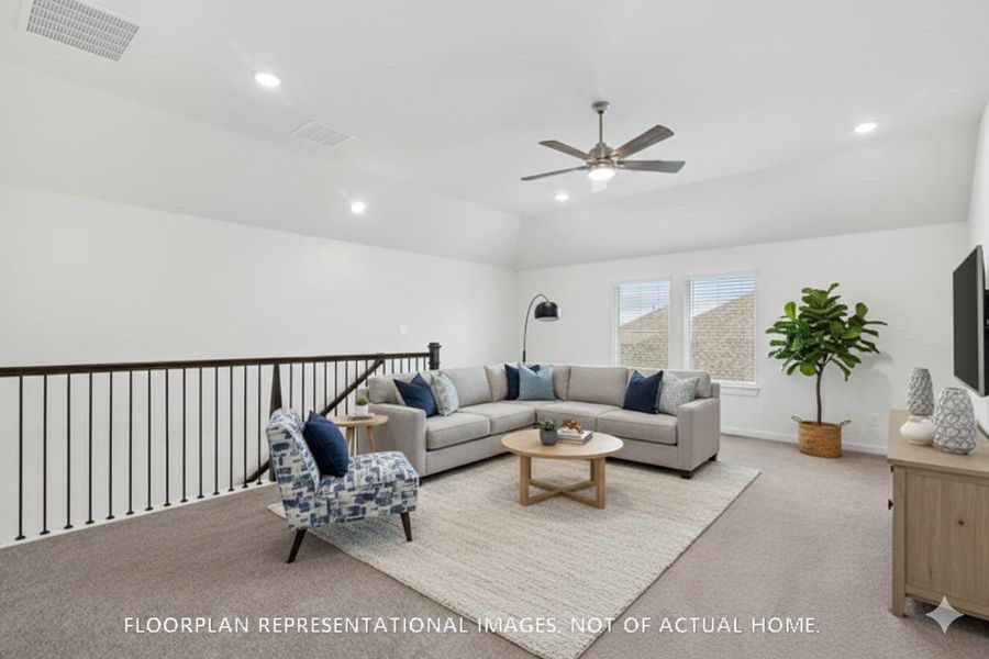 Furnished interior view inside a new home in Summerview, Fulshear (Image 11).