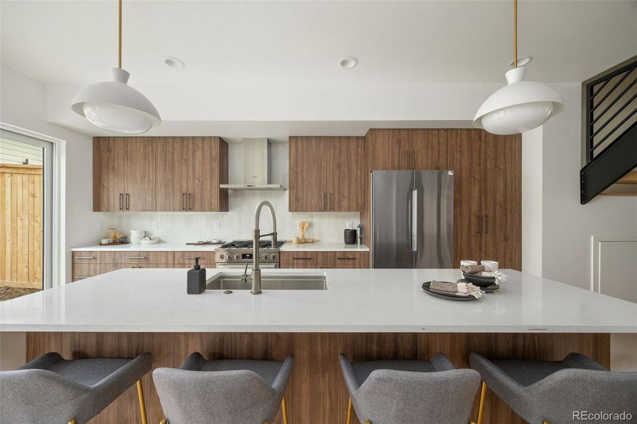 Furnished interior view inside a new home in , Denver (Image 33).