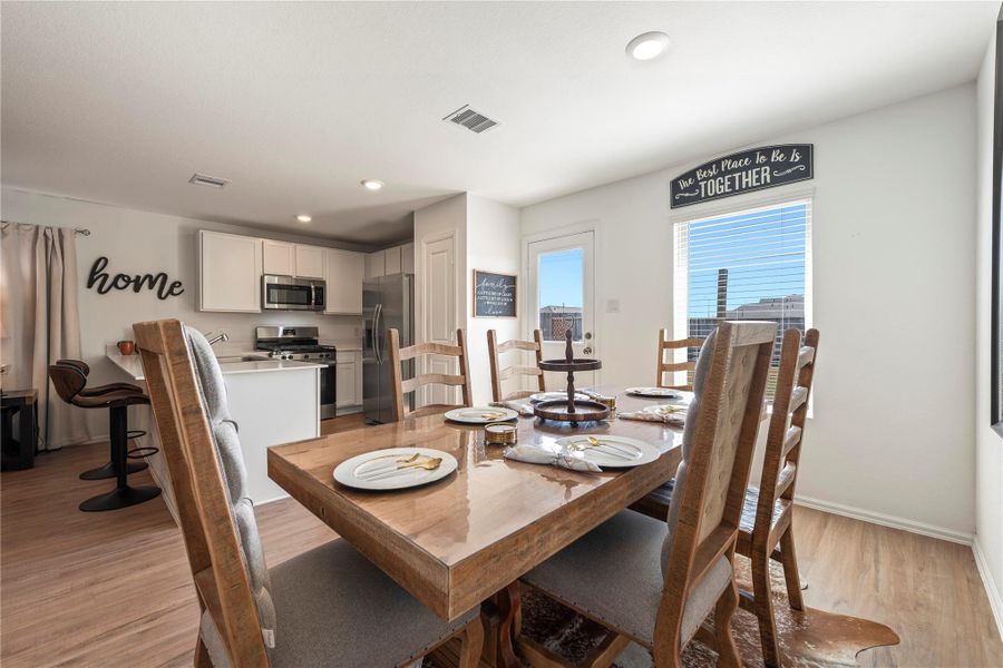 Furnished interior view inside a new home in Sterling Point at Baytown Crossings: Watermill Collection, Baytown (Image 3).
