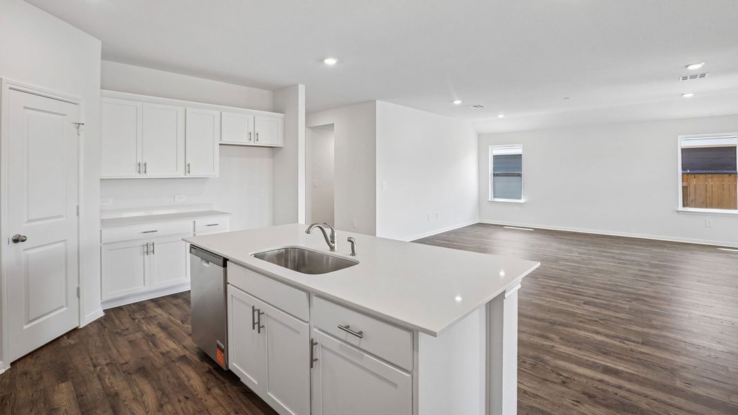 Furnished interior view inside a new home in Prairie Lakes, Buda (Image 9).
