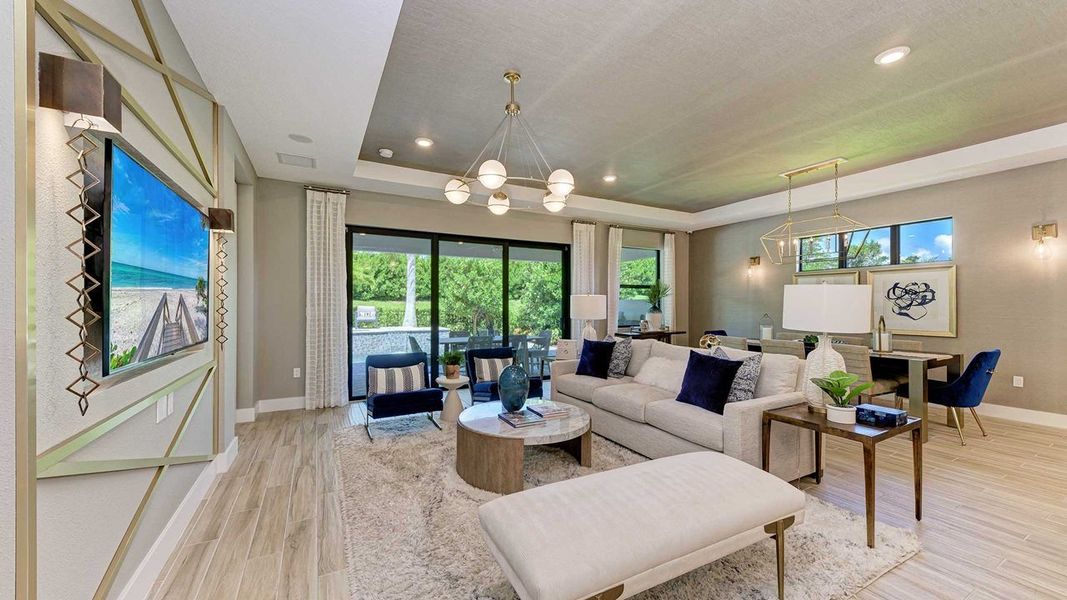 Great Room - Model shown is without Bonus Room