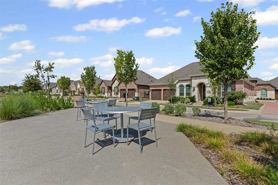 Median gathering area Median gathering area