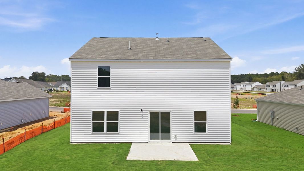 Exterior details and patio area of a home in Hunter Hill, Rocky Mount (Image 22).