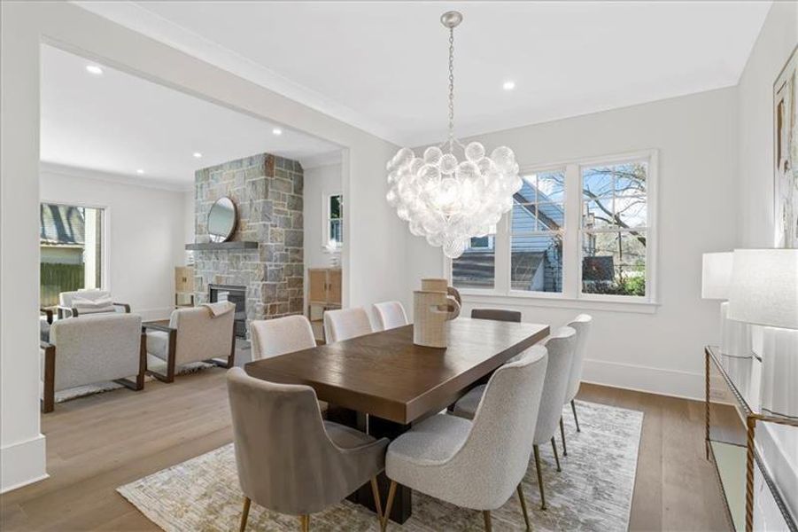 Furnished interior view inside a new home in , Atlanta (Image 48).