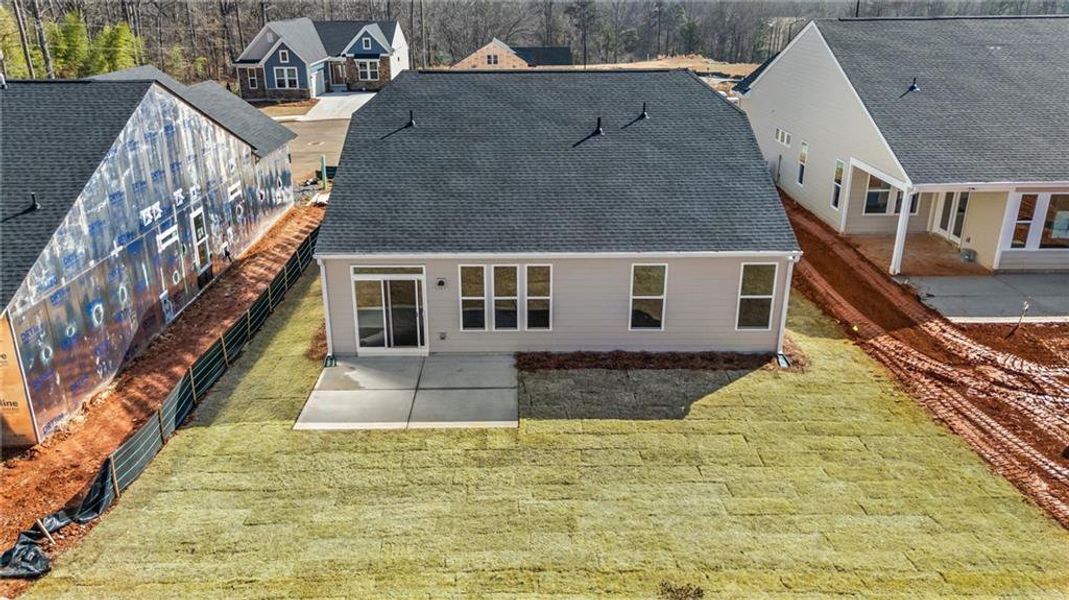 Exterior details and patio area of a home in Easton Park, Dallas (Image 3).