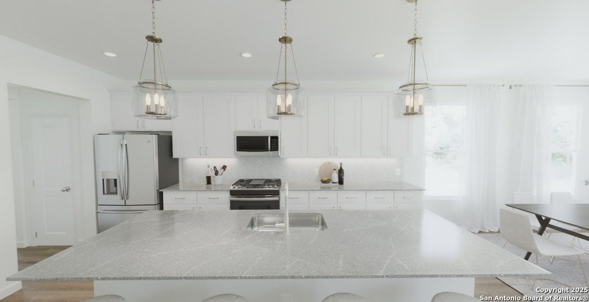 Furnished interior view inside a new home in The Summit at Saddlebrook Ranch 55's, Schertz (Image 9).