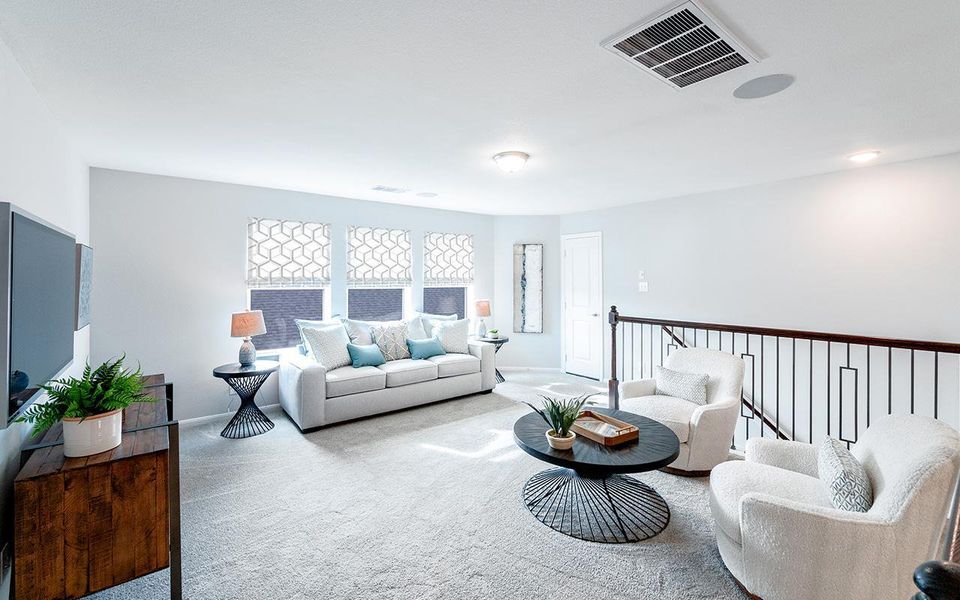 Furnished interior view inside a new home in Sunterra, Katy (Image 20). Furnished interior view inside a new home in Sunterra, Katy (Image 20).