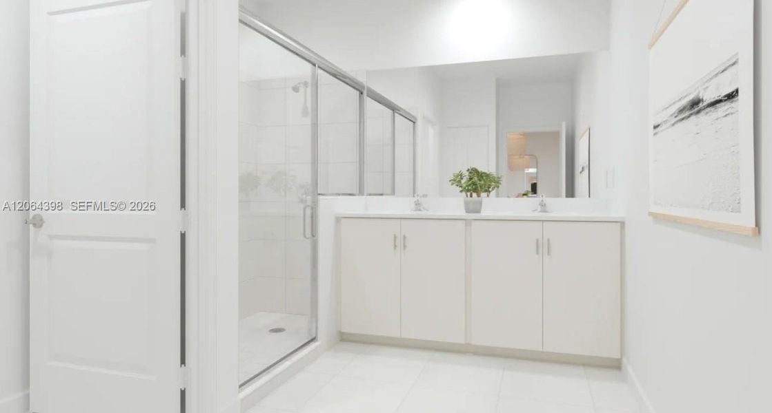 Furnished interior view inside a new home in Heron Pointe, Miami (Image 3).
