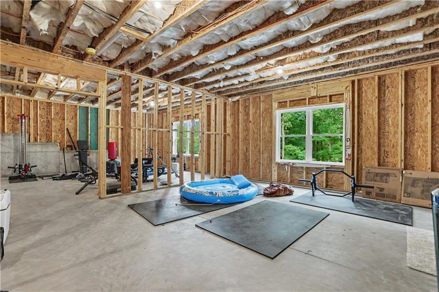In-progress construction of a new home in , Hoschton, GA (Image 39).
