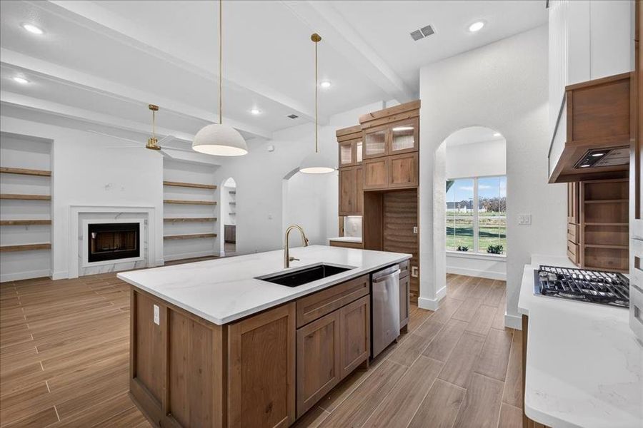 Furnished interior view inside a new home in , Azle (Image 8).