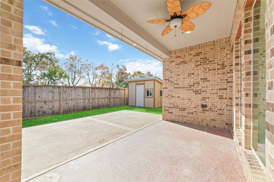 Exterior details and patio area of a home in , Fulshear (Image 3).